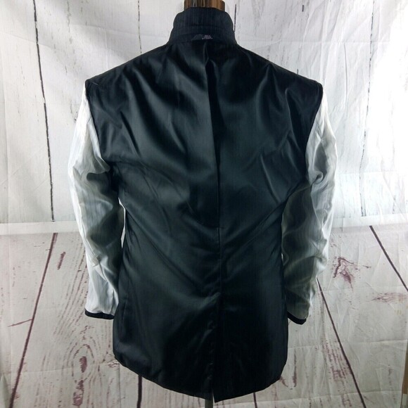 Haggar 1926 38R 2 Button Charcoal Striped Suit Blazer Jacket - Picture 11 of 11